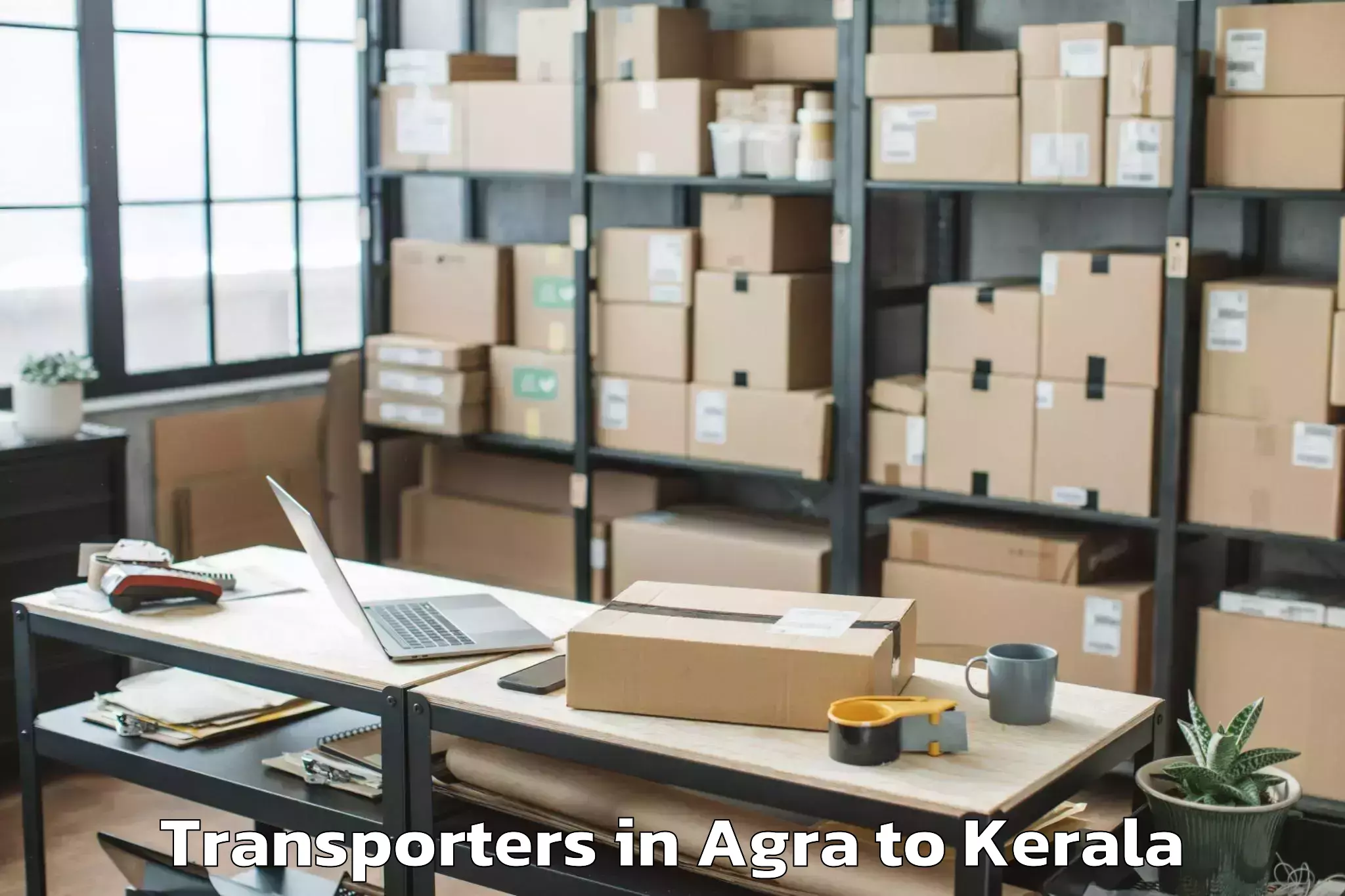 Book Agra to Edappal Transporters Online